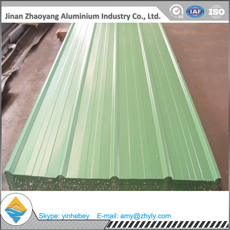 Building Aluminum Corrugated Roofing Sheet / Roofing Plate with PVDF
