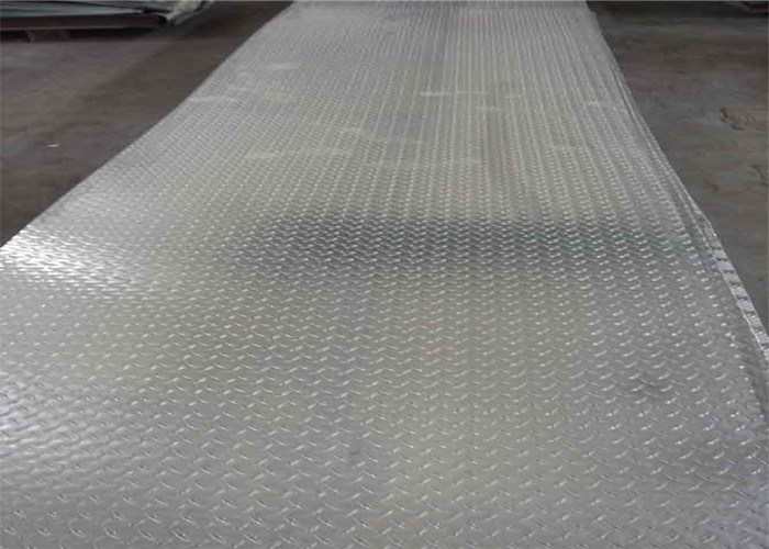 5052 5083 H12 H14 Ribbed Embossed Aluminum Sheet / Aluminum Tread Plate