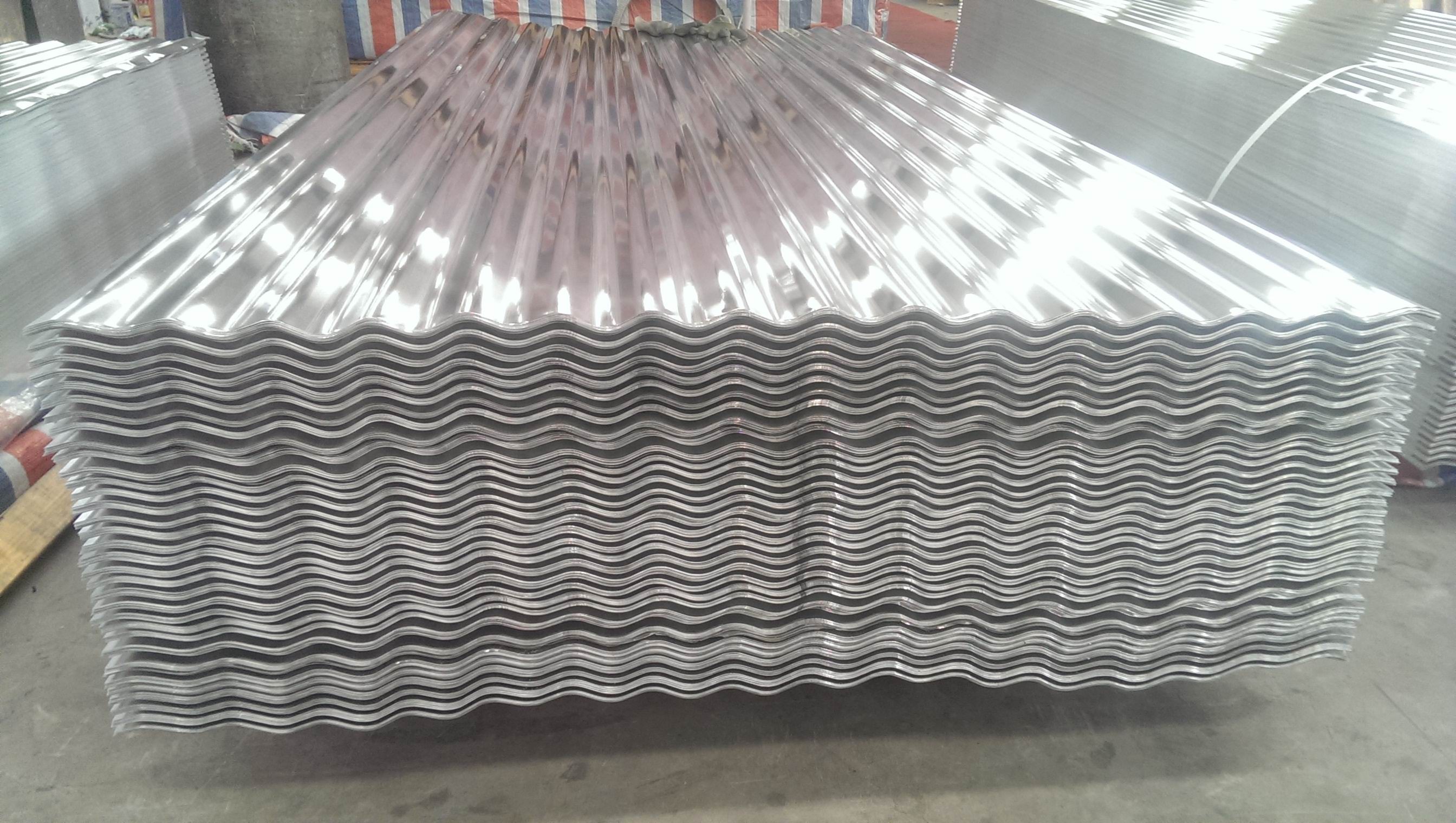 Professional Corrugated Aluminium Sheet 600 * 600mm For Wall Panel Non